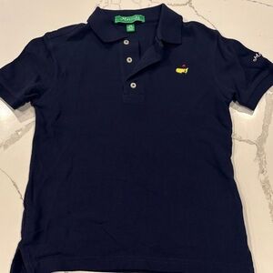 Masters Navy Kids Polo with Yellow Logo. Size XS (5-7)